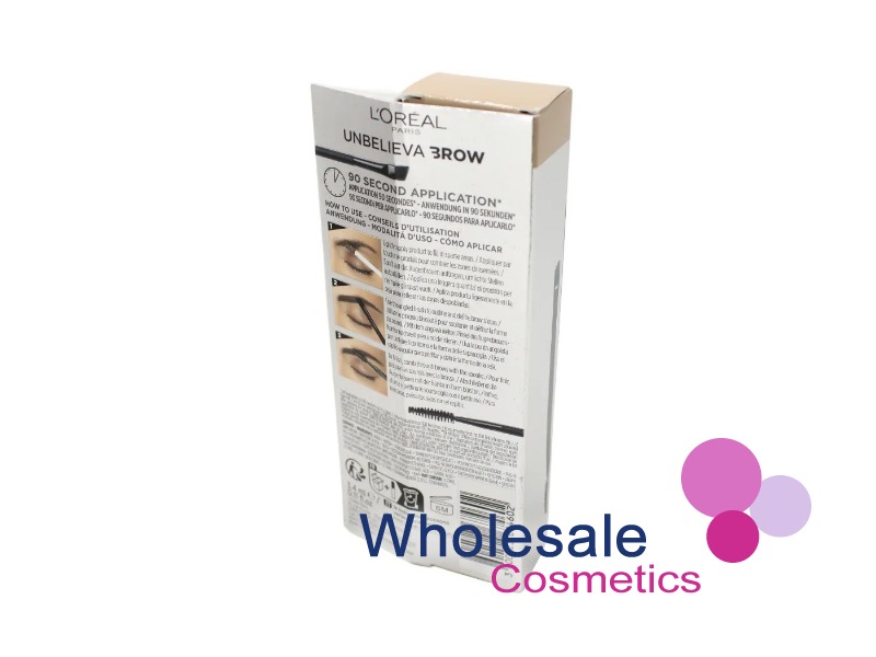 8 x L'Oreal Infaillible 48H Unbelieva Brow Gel - 1.0 EBONY